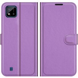 Mobigear Classic Realme C11 (2020) Hülle Klapphülle Geldbörse - Lila