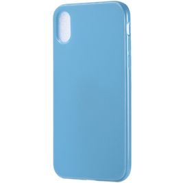Mobigear Colors iPhone XS Hülle Flexibles TPU Backcover - Blau Mobigear Colors iPhone XS Hülle Flexibles TPU Backcover - Blau