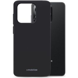 Mobilize Rubber Gelly Honor X5C Plus Hülle Flexibles TPU Backcover - Schwarz