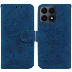 Mobigear Butterfly HONOR X8A Hülle Klapphülle Geldbörse - Blau