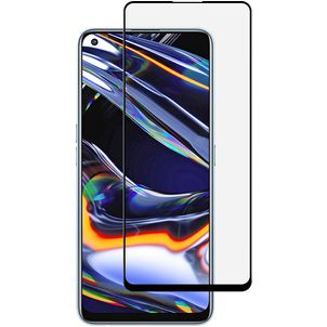 Mobigear Premium Realme 7 Pro Panzerglas Gehärtetes Glas Displayschutz - Hüllenfreundlich - Schwarz