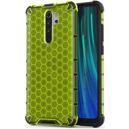 Mobigear Honeycomb Xiaomi Redmi Note 8 Pro Hülle Hardcase Backcover Stoßfest - Grün