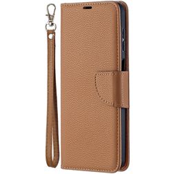 Mobigear Excellent Samsung Galaxy A12 Hülle Klapphülle Geldbörse - Cognac