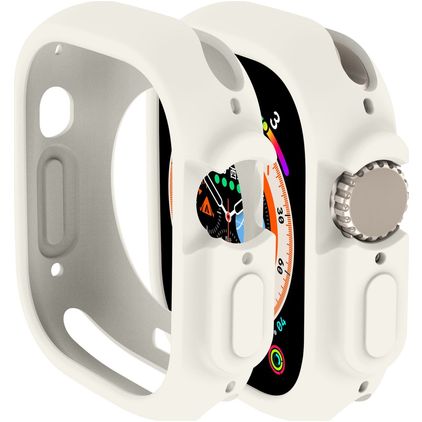 Mobigear Colors Apple Watch Ultra - 49 mm Hardcase Hülle - Weiß