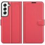 Mobigear Classic Samsung Galaxy S22 Hülle Klapphülle Geldbörse - Rot