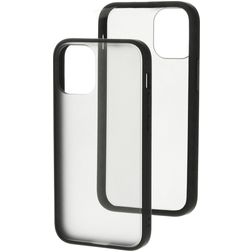 Mobiparts Hardcover iPhone 12 Mini Hülle Hardcase Backcover - Transparent / Grau