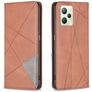 Mobigear Rhombus Slim Realme C35 Hülle Klapphülle - Braun