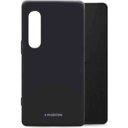 Mobilize Rubber Gelly Sony Xperia 1 VI Hülle Flexibles TPU Backcover - Matt Black