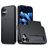 Mobigear Card iPhone 16 Plus Hülle Hardcase Backcover Stoßfest mit Kartenhalter - Schwarz