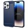 Mobigear Brushed Slim iPhone 15 Pro Max Hülle Flexibles TPU Backcover - Blau