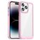 Mobigear Crystal iPhone 14 Pro Hülle Hardcase Backcover - Transparent / Pink