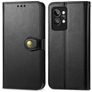 Mobigear Snap Button Realme GT2 Pro Hülle Klapphülle Geldbörse - Schwarz