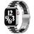 Mobigear Antwerp Edelstahl Apple Watch Armband Faltschließe - 42/41/40/38 mm - Schwarz / Silber