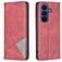 Mobigear Rhombus Slim Samsung Galaxy S26 FE Hülle Klapphülle - Rot