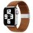 Mobigear Braided Nylon Apple Watch Armband Klappschließe - 49/46/45/44 mm - Braun