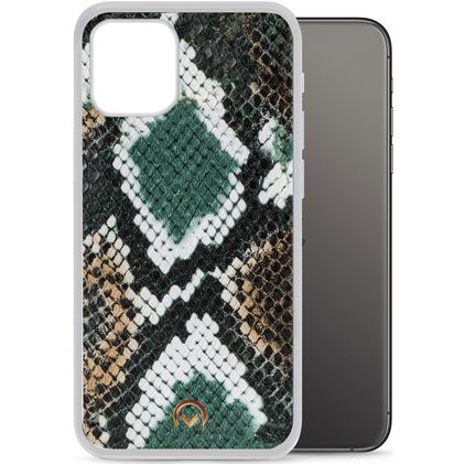 Mobilize Magnet Gelly iPhone 12 Mini Hülle Flexibles TPU Backcover Stoßfest - Green Snake