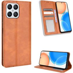 Mobigear Sensation HONOR X8 Hülle Klapphülle Geldbörse - Braun