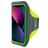 Mobiparts Comfort Fit Handyhalterung Joggen iPhone 13 Mini Sporthülle Neopren Sportarmband - Neon Green