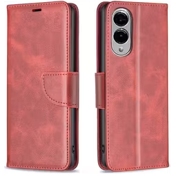 Mobigear Excellent Samsung Galaxy S25 Edge Hülle Klapphülle Geldbörse - Rot