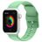 Mobigear Dashed Silikon Apple Watch Armband Dornschließe - 42/41/40/38 mm - Pastellgrün