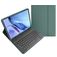 Mobigear Keys Samsung Galaxy Tab S10 Ultra Hülle QWERTY Bluetooth Tastatur Klapphülle + Stifthalter - Grün
