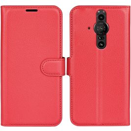Mobigear Classic Sony Xperia Pro-I Hülle Klapphülle Geldbörse - Rot