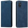 Mobigear Retro Slim Samsung Galaxy A71 Hülle Klapphülle Geldbörse - Blau