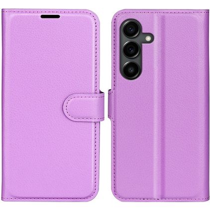 Mobigear Classic Samsung Galaxy S25 FE Hülle Klapphülle Geldbörse - Lila