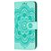 Mobigear Mandala Motorola One Hyper Hülle Klapphülle Geldbörse - Türkis
