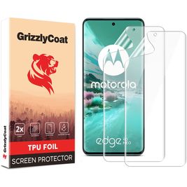 GrizzlyCoat Motorola Edge 40 Neo Hydrogel TPU Displayschutz - Hüllenfreundlich + Applikator (2er Pack)