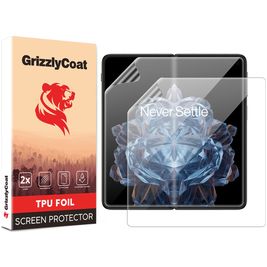 GrizzlyCoat OnePlus Open Hydrogel TPU Displayschutz - Hüllenfreundlich (2er Pack)