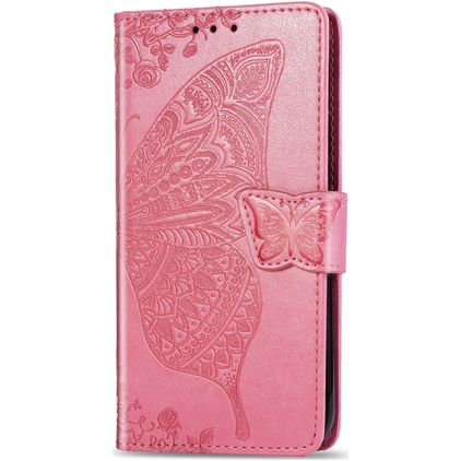 Mobigear Butterfly iPhone 11 Hülle Klapphülle Geldbörse - Pink