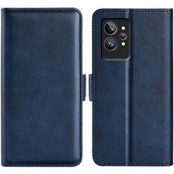 Mobigear Slim Magnet Realme GT2 Pro Hülle Klapphülle Geldbörse - Dunkelblau