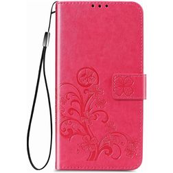 Mobigear Clover OPPO A53 Hülle Klapphülle Geldbörse - Magenta