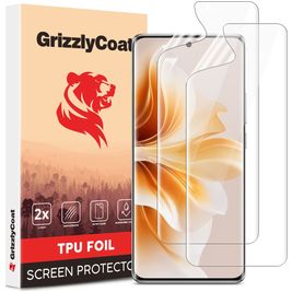 GrizzlyCoat OPPO Reno 12 Hydrogel TPU Displayschutz - Hüllenfreundlich (2er Pack)