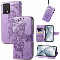 Mobigear Butterfly Realme GT Master Edition Hülle Klapphülle Geldbörse - Lila