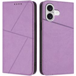 Mobigear Frosted Flip iPhone 17 Hülle Klapphülle Geldbörse - Lila