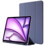 Mobigear Tri-Fold Gel iPad Air 13 Zoll (2024) Hülle TPU,Kunstleder Klapphülle + Stifthalter - Lila