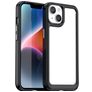 Mobigear Crystal iPhone 15 Hülle Hardcase Backcover - Transparent / Schwarz