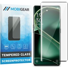 Mobigear Premium OPPO Find X6 Panzerglas Gehärtetes Glas Displayschutz - Hüllenfreundlich - Schwarz