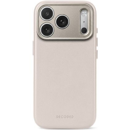 Decoded iPhone 18 Pro Max MagSafe Hülle Echtes Leder Backcover Stoßfest - Taupe