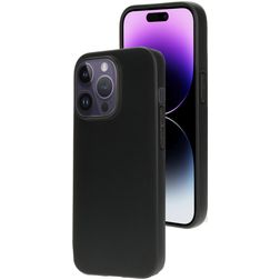 Mobiparts Classic iPhone 14 Pro Hülle Flexibles TPU Backcover - Matt Black