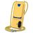 Mobigear Lanyard Card iPhone 16 Plus Silikon Handykette mit Kartenhalter - Gelb