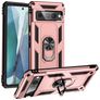 Mobigear Armor Ring Google Pixel 7 Pro Hülle Hardcase Backcover Stoßfest mit Ringhalter - Roségold