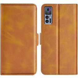Mobigear Slim Magnet TCL 30 Hülle Klapphülle Geldbörse - Cognac
