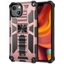 Mobigear Armor Stand iPhone 13 Pro Hülle Hardcase Backcover Stoßfest mit Ständer - Roségold