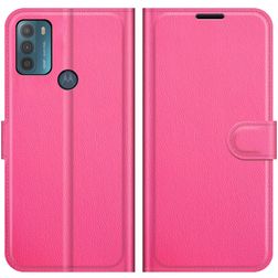 Mobigear Classic Motorola Moto G50 Hülle Klapphülle Geldbörse - Magenta