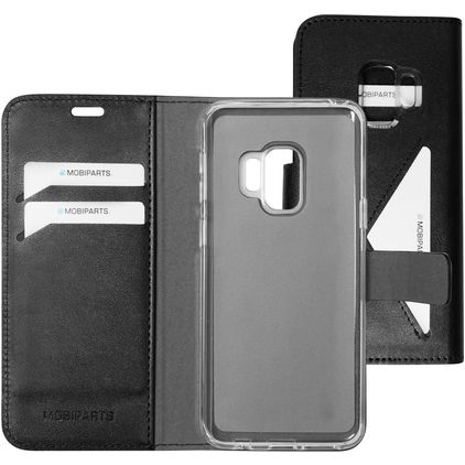 Mobiparts Classic Wallet Samsung Galaxy S9 Hülle Klapphülle Geldbörse - Schwarz