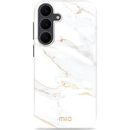 MIO Samsung Galaxy S25 FE MagSafe Hülle Hardcase Backcover - White Marble
