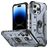 Mobigear Armor Ring iPhone 14 Pro Hülle Hardcase Backcover Stoßfest mit Ringhalter - Grau